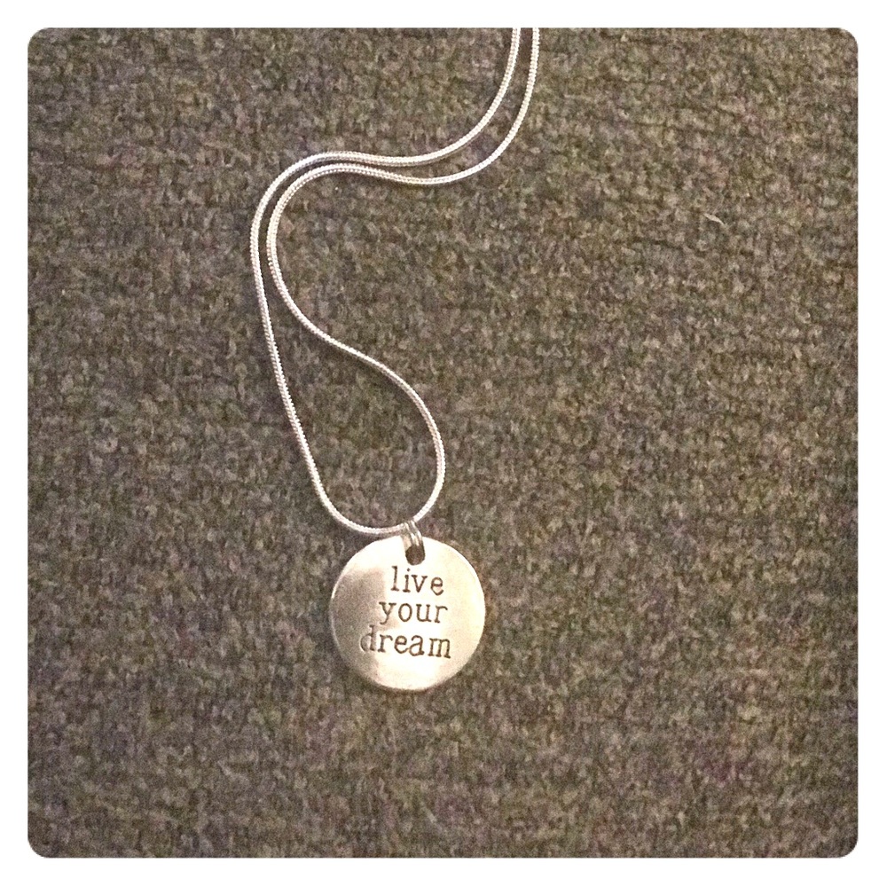“Live your Dream” Stainless Steel 20” necklace